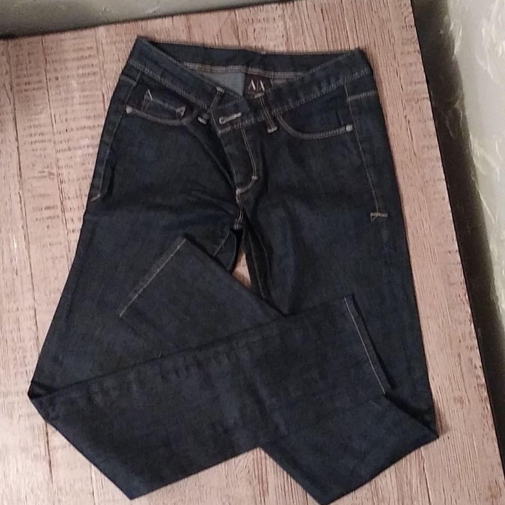 A/X Armani Exchange dark blue skinny jeans